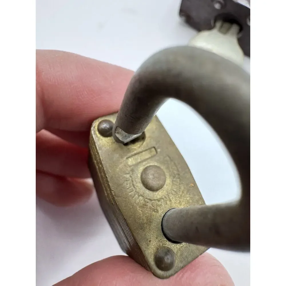 Lot of 3 Vtg Master Lock Padlocks Milwaukee USA w/ 1 Matching Walking Lion Key